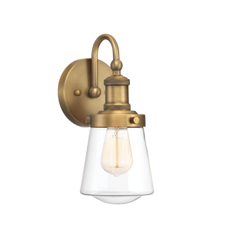 Designers Fountain Taylor 12" Tall Bathroom Sconce Old Satin Brass