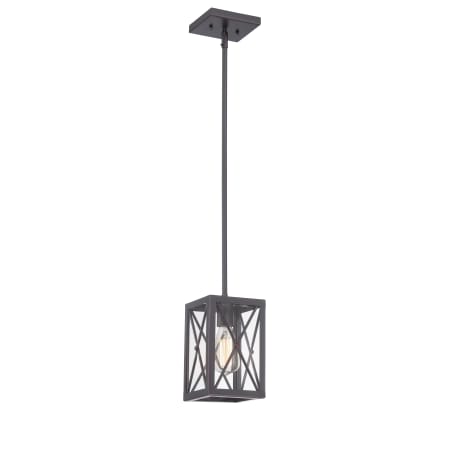 Designers Fountain High Line 1 Light Mini Pendant Satin Bronze