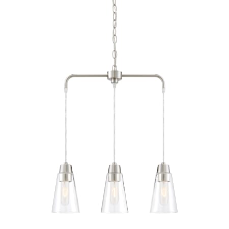 Designers Fountain Echo 3 Light 1 Tier Chandelier Satin Platinum