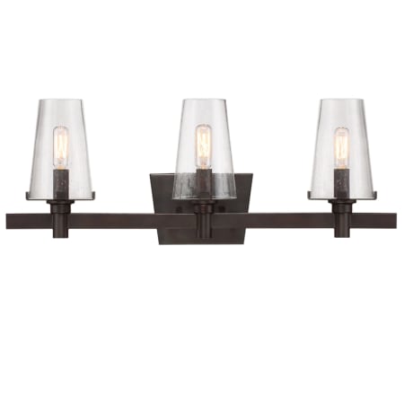 Designers Fountain Hyde Park 3 Light 24" Wide Bathroom Vanity Light with Opal Shade Vintage Bronze