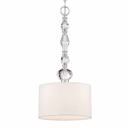 Designers Fountain Evi 2 Light 10" Wide Pendant with Crystal Accents Chrome