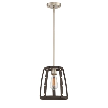 Designers Fountain Presidio Single Light 9-1/2" Wide Mini Pendant Rustique