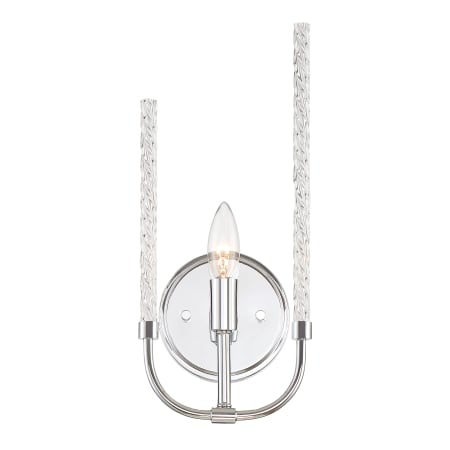 Designers Fountain Laretto Single Light 6" Wide Bathroom Sconce Chrome