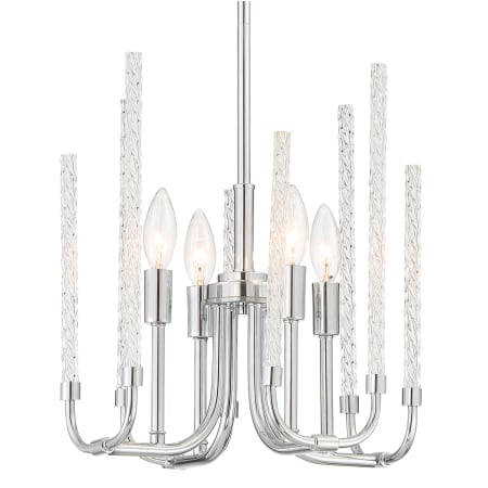Designers Fountain Laretto 4 Light 12" Wide Taper Candle Chandelier Chrome