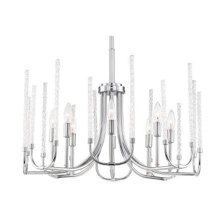 Designers Fountain Laretto 8 Light 26" Wide Taper Candle Chandelier Chrome