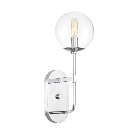 Designers Fountain Welton Single Light 6" Wide Bathroom Sconce Chrome