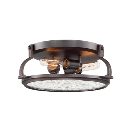 Designers Fountain Eaton 3 Light 16" Wide Flush Mount Ceiling Fixture Satin Copper Bronze
