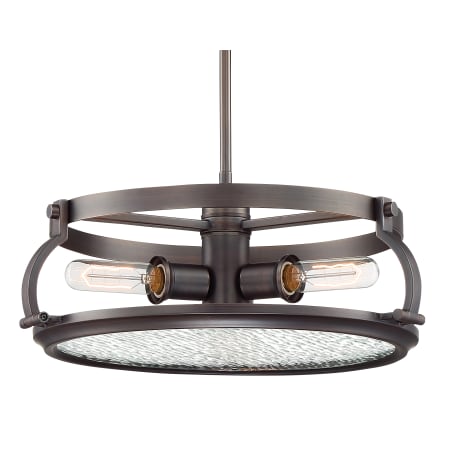 Designers Fountain Eaton 3 Light 18" Wide Mini Chandelier Satin Copper Bronze