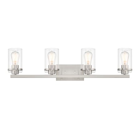 Designers Fountain Jedrek 4 Light 34" Wide Vanity Light Brushed Nickel