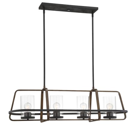 Designers Fountain Ryder 4 Light 40" Wide Chandelier Forged Black