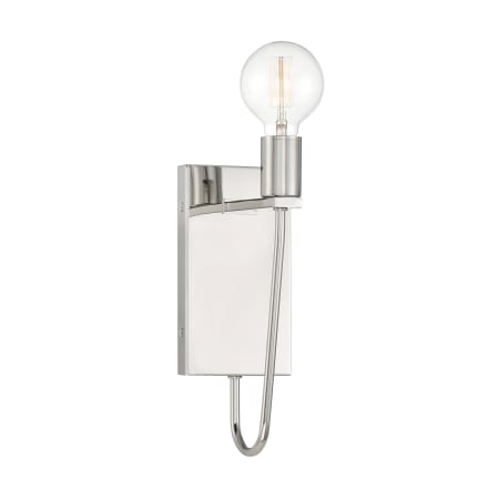 Designers Fountain Ravella 12" Tall Bathroom Sconce Polished Nickel