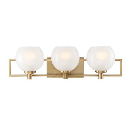 Designers Fountain Cowen 3 Light 24" Wide Bathroom Vanity Light Brushed Gold