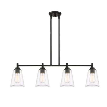 Designers Fountain Westin 4 Light 34" Wide Linear Pendant Matte Black