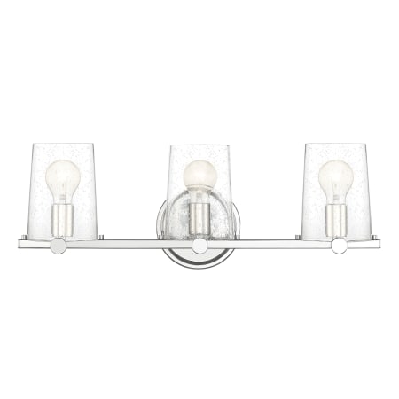 Designers Fountain Matteson 3 Light 25" Wide Bathroom Vanity Light Chrome