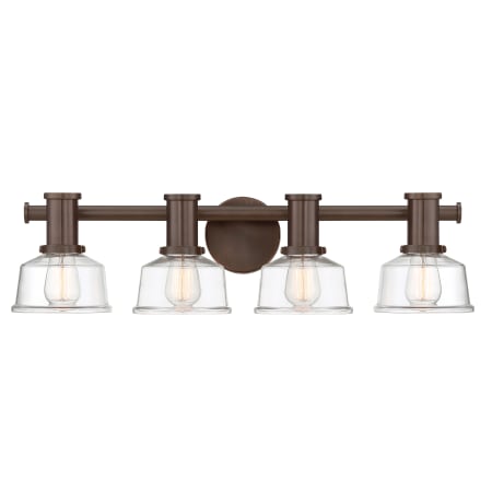 Designers Fountain Carson 4 Light 29" Wide Bathroom Vanity Light Satin Copper Bronze