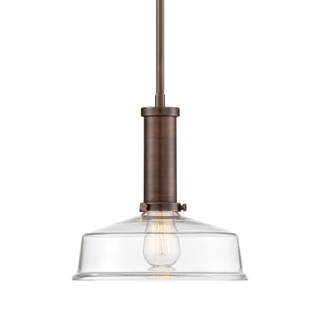 Designers Fountain Carson 4" Wide Mini Pendant Satin Copper Bronze