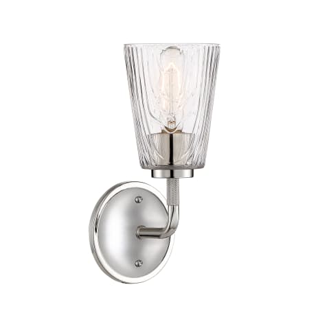 Designers Fountain Westwood 12" Tall Bathroom Sconce Polished Nickel