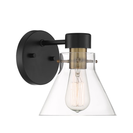 Designers Fountain Willow Creek 8" Tall Wall Sconce Matte Black