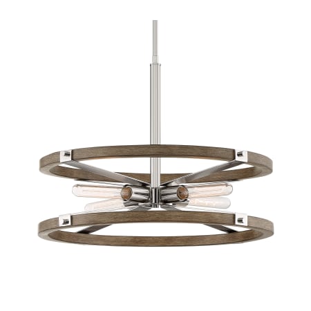 Designers Fountain Hanston 4 Light 14" Wide Pendant Polished Nickel
