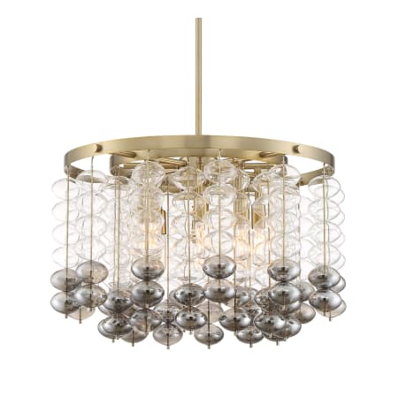 Designers Fountain Villa Rose 8 Light 17" Wide Chandelier Brushed Gold