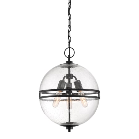 Designers Fountain Hollywood Hills 3 Light 14" Wide Pendant Matte Black