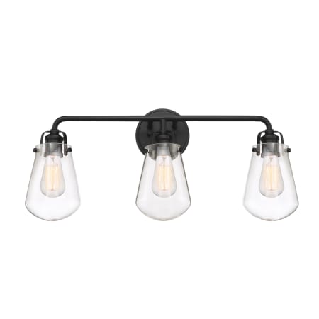 Designers Fountain Elliott 3 Light 24" Wide Bathroom Vanity Light Matte Black