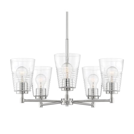 Designers Fountain Ingo 5 Light 24" Wide Chandelier Polished Nickel