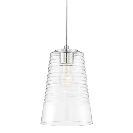 Designers Fountain Ingo 8" Wide Mini Pendant Polished Nickel