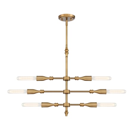 Designers Fountain Louise 6 Light 29" Wide Multi Light Pendant Old Satin Brass