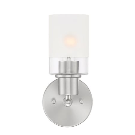 Designers Fountain Cedar Lane 11" Tall Bathroom Sconce Brushed Nickel