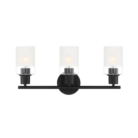 Designers Fountain Cedar Lane 3 Light 22" Wide Bathroom Vanity Light Matte Black