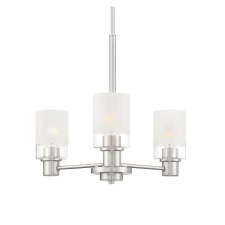 Designers Fountain Cedar Lane 3 Light 20" Wide Chandelier Brushed Nickel