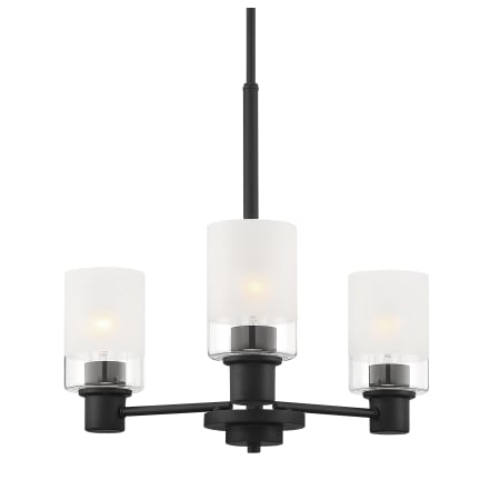 Designers Fountain Cedar Lane 3 Light 20" Wide Chandelier Matte Black