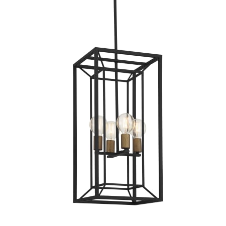 Designers Fountain Within 4 Light 10" Wide Mini Pendant Matte Black