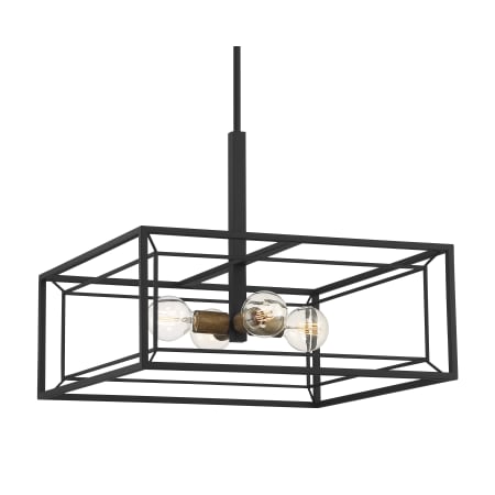 Designers Fountain Within 4 Light 10" Wide Pendant Matte Black