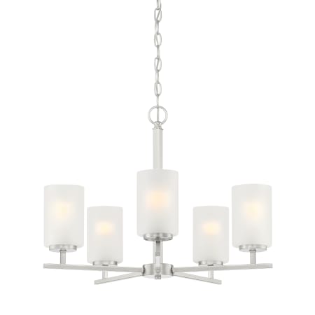 Designers Fountain Carmine 5 Light 24" Wide Chandelier Brushed Nickel