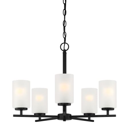 Designers Fountain Carmine 5 Light 24" Wide Chandelier Matte Black