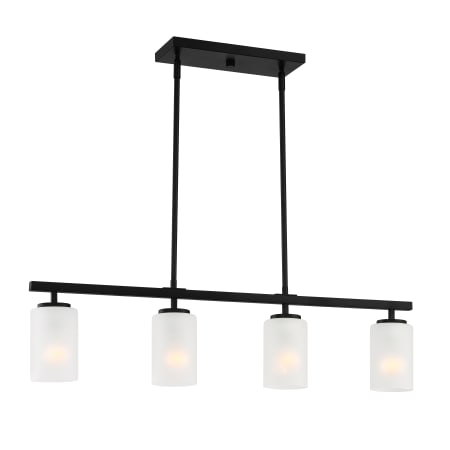 Designers Fountain Carmine 4 Light 36" Wide Linear Chandelier Matte Black