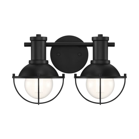 Designers Fountain Dalton 2 Light 15" Wide Bathroom Vanity Light Matte Black