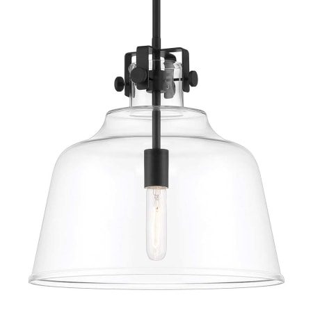 Designers Fountain Porter 15" Wide Pendant Matte Black
