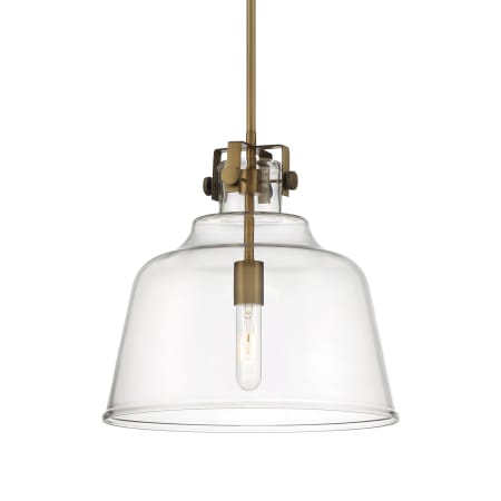 Designers Fountain Porter 15" Wide Pendant Old Satin Brass