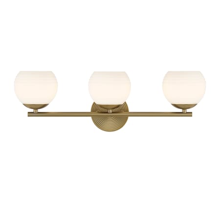 Designers Fountain Moon Breeze 3 Light 25" Wide Vanity Light Brushed Gold