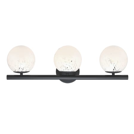Designers Fountain Crown Heights 3 Light 25" Wide Vanity Light Matte Black