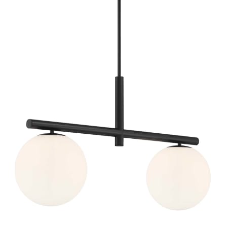 Designers Fountain Crown Heights 2 Light 35" Wide Linear Pendant Matte Black