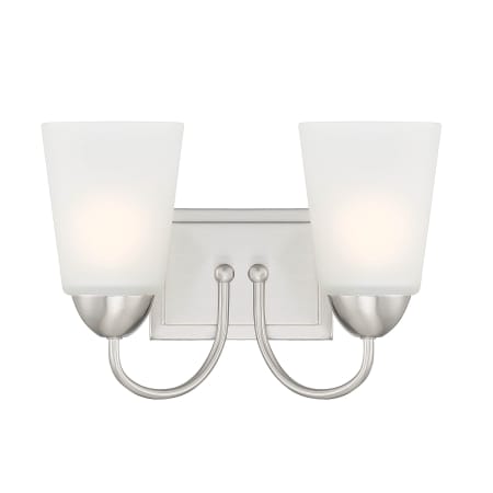 Designers Fountain Malone 2 Light 13" Wide Vanity Light Brushed Nickel