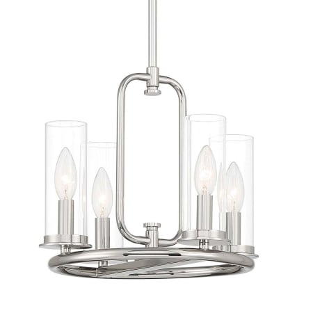 Designers Fountain Hudson Heights 4 Light 14" Wide Multi Light Pendant Polished Nickel