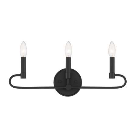 Designers Fountain Summit 3 Light 20" Wide Vanity Light Matte Black
