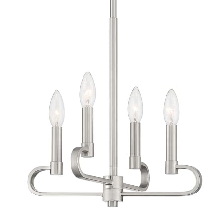 Designers Fountain Summit 4 Light 14" Wide Multi Light Pendant Brushed Nickel