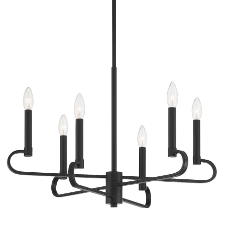 Designers Fountain Summit 6 Light 26" Wide Candle Style Chandelier Matte Black