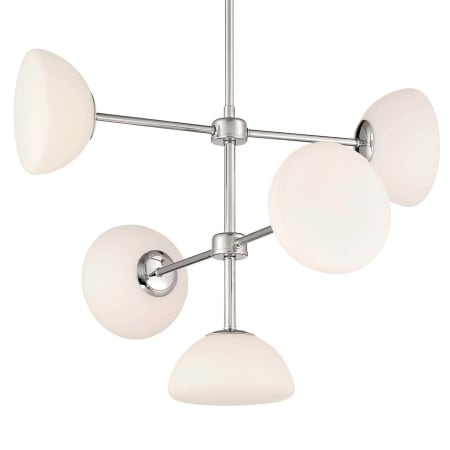 Designers Fountain Zio 5 Light 24" Wide Chandelier Polished Nickel
